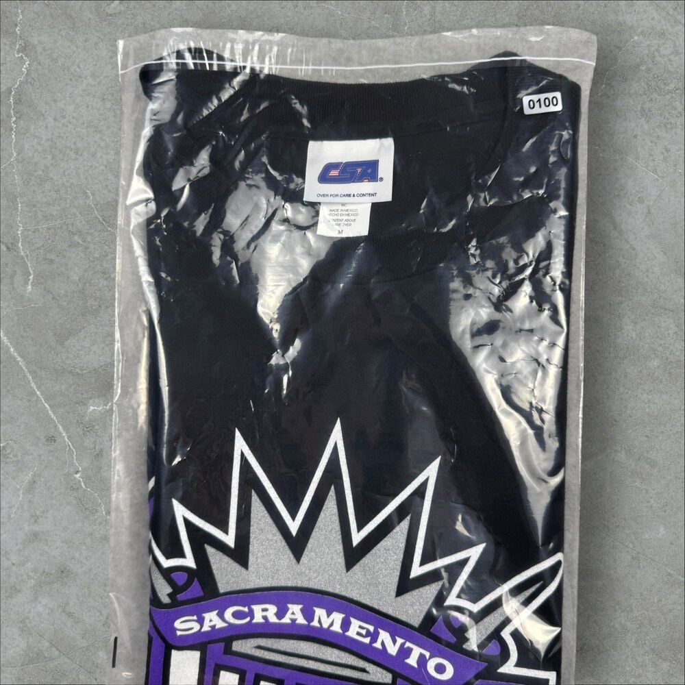 Y2K Mike Bibby #10 Sacramento Kings NBA Double Sided Graphic T Shirt - Medium - Picture 8 of 8